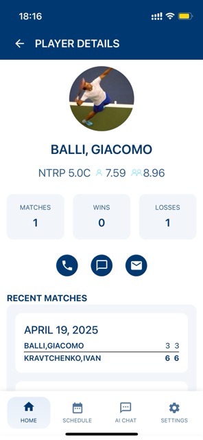 Player Profile View